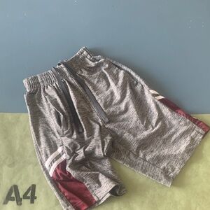Colosseum Kids Charcoal and Burgundy Shorts